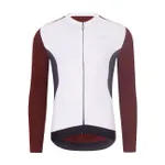 HOLOKOLO Cyklistický dres s dlhým rukávom zimný - SPECIAL - biela/bordová HOLOKOLO Cyklistický dres s dlhým rukávom zimný - SPECIAL - biela/bordová