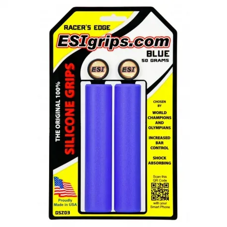 Rukoväte na riadidlá ESI Racers Edge Blue I Rukoväte na riadidlá ESI Racers Edge Blue I