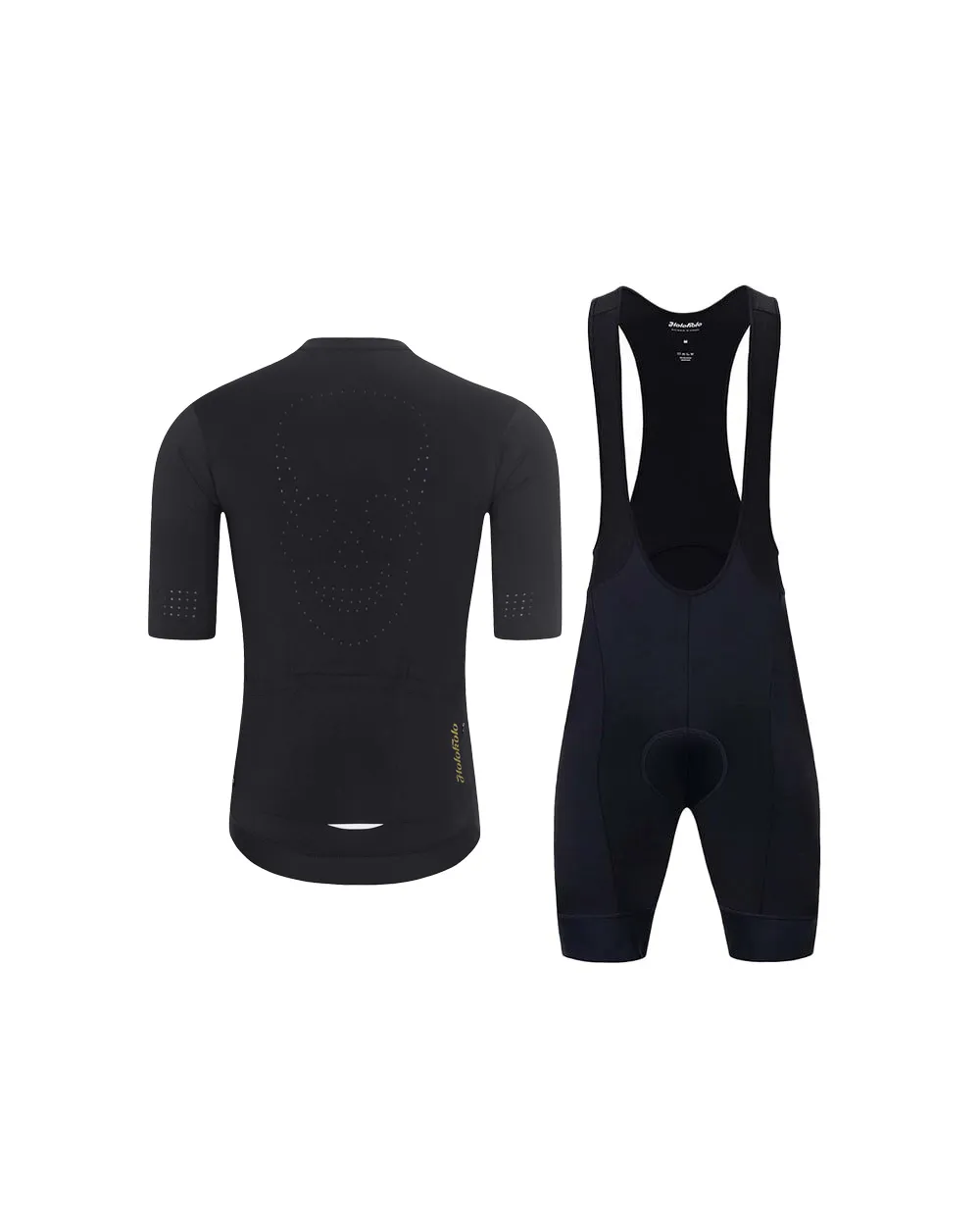 HOLOKOLO Cyklistický krátky dres a krátke nohavice - EYELET - čierna HOLOKOLO Cyklistický krátky dres a krátke nohavice - EYELET - čierna