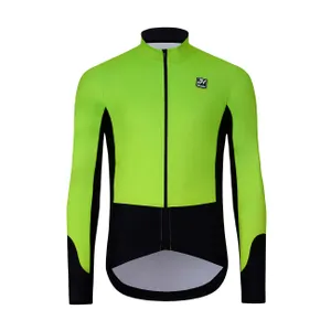 HOLOKOLO Cyklistická zateplená bunda - CLASSIC - zelená/čierna HOLOKOLO Cyklistická zateplená bunda - CLASSIC - zelená/čierna