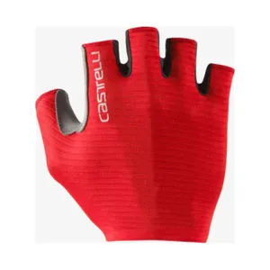 CASTELLI Cyklistické rukavice krátkoprsté - ESPRESSO - červená CASTELLI Cyklistické rukavice krátkoprsté - ESPRESSO - červená