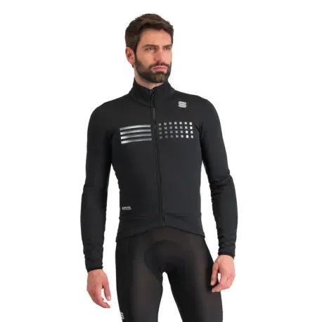 Pánska cyklistická bunda SPORTFUL Tempo jacket, black Pánska cyklistická bunda SPORTFUL Tempo jacket, black