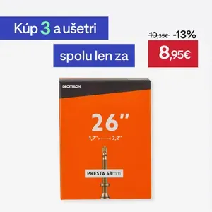 Športy > Cyklistika > Plášte a duše na bicykle > Cyklistické duše a ventily - Duša 26 x 1,7/2,2 ventil Presta 48 mm Športy > Cyklistika > Plášte a duše na bicykle > Cyklistické duše a ventily - Duša 26 x 1,7/2,2 ventil Presta 48 mm