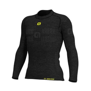 ALÉ Cyklistické tričko s dlhým rukávom - SEAMLESS WOOL - šedá ALÉ Cyklistické tričko s dlhým rukávom - SEAMLESS WOOL - šedá