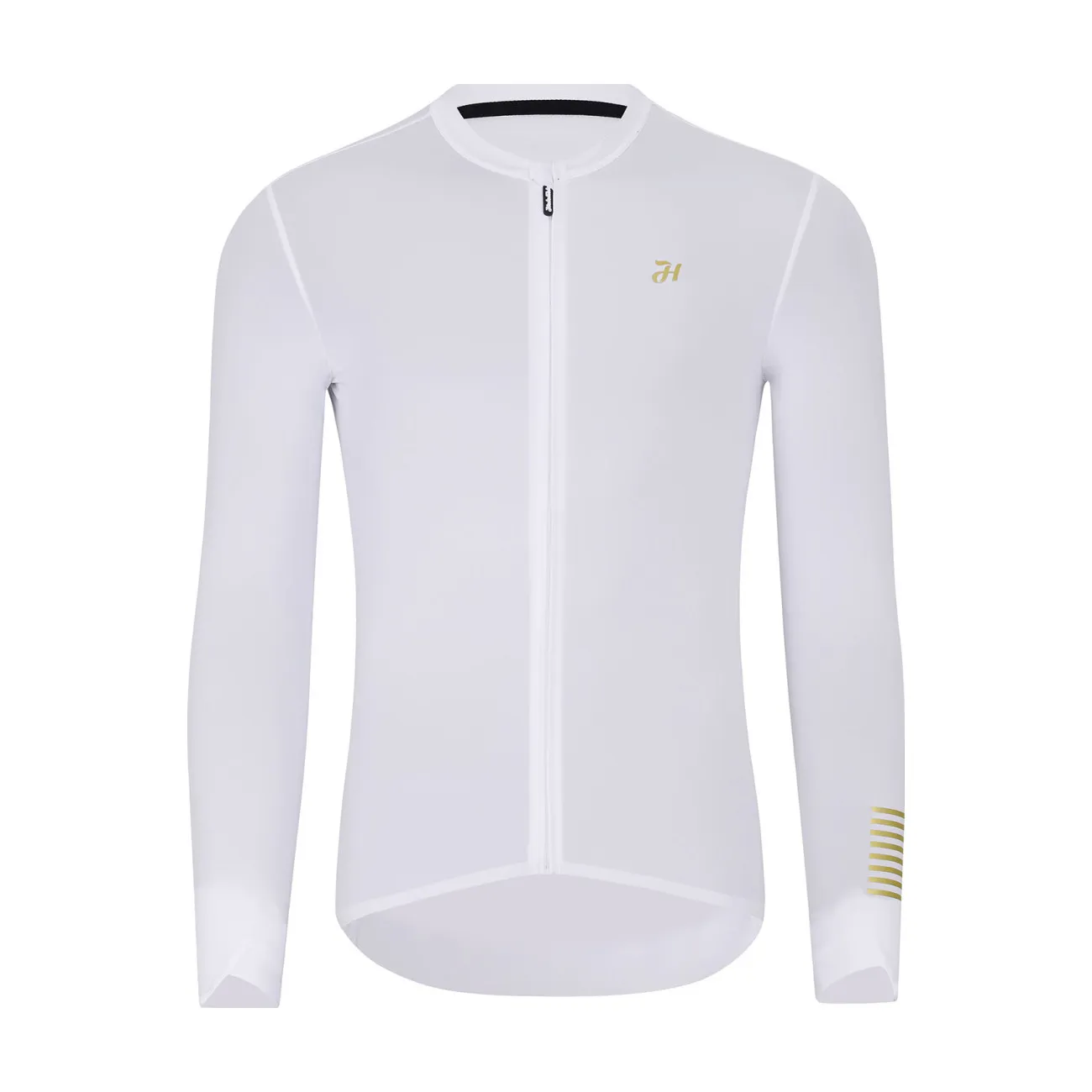 HOLOKOLO Cyklistický dres s dlhým rukávom letný - VICTORIOUS GOLD ELITE - biela HOLOKOLO Cyklistický dres s dlhým rukávom letný - VICTORIOUS GOLD ELITE - biela