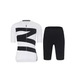 RIVANELLE Cyklistický krátky dres a krátke nohavice - MISSVELOAIRE - čierna/biela RIVANELLE Cyklistický krátky dres a krátke nohavice - MISSVELOAIRE - čierna/biela