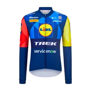 SANTINI Cyklistický dres s dlhým rukávom letný - LIDL TREK 2026 FAN LINE SANTINI Cyklistický dres s dlhým rukávom letný - LIDL TREK 2026 FAN LINE