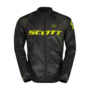 SCOTT Cyklistická vetruodolná bunda - RC PRO WB JR - čierna/žltá SCOTT Cyklistická vetruodolná bunda - RC PRO WB JR - čierna/žltá