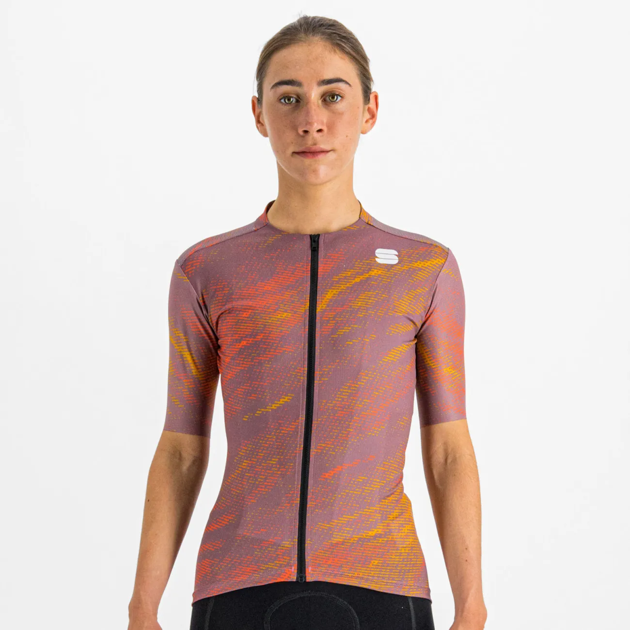 SPORTFUL Cyklistický dres s krátkym rukávom - CLIFF SUPERGIARA - fialová/oranžová SPORTFUL Cyklistický dres s krátkym rukávom - CLIFF SUPERGIARA - fialová/oranžová