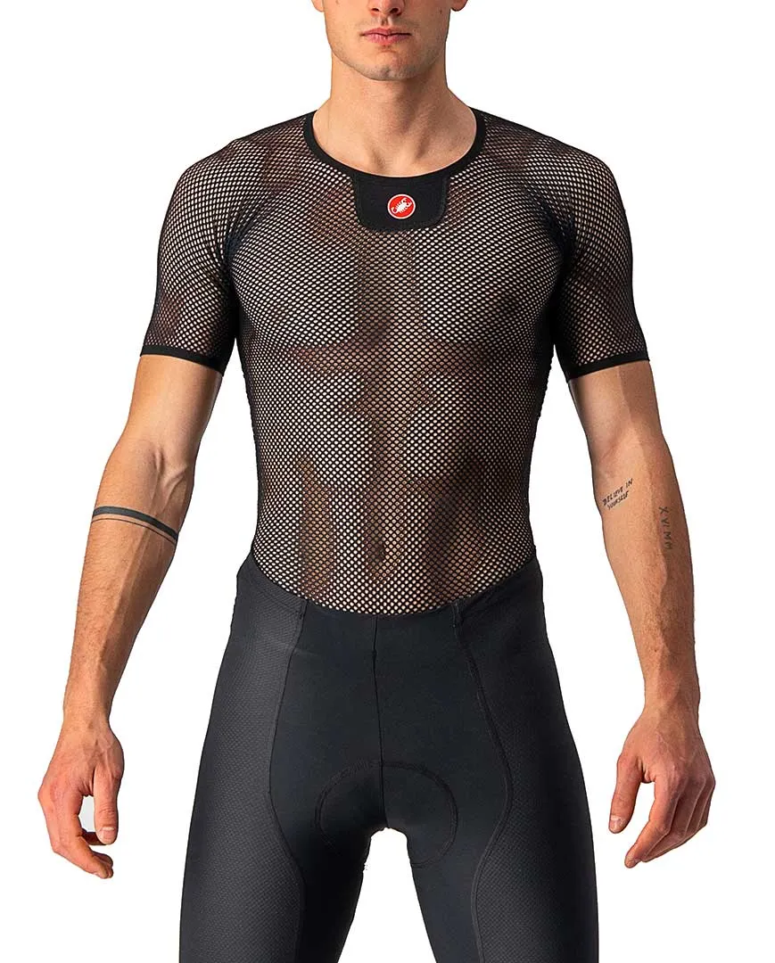 CASTELLI Cyklistické tričko s krátkym rukávom - CORE MESH 3 - čierna CASTELLI Cyklistické tričko s krátkym rukávom - CORE MESH 3 - čierna