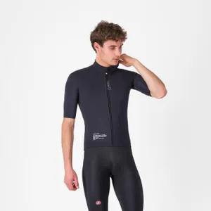 CASTELLI Cyklistická vetruodolná bunda - DO.DI.CI. SHORT SLEEVE - čierna CASTELLI Cyklistická vetruodolná bunda - DO.DI.CI. SHORT SLEEVE - čierna
