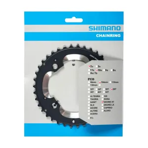 SHIMANO prevodník - DEORE XT M785 38 - čierna SHIMANO prevodník - DEORE XT M785 38 - čierna