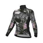 ALÉ Cyklistický dres s dlhým rukávom zimný - FALENA PR-E - čierna/biela/ružová/hnedá ALÉ Cyklistický dres s dlhým rukávom zimný - FALENA PR-E - čierna/biela/ružová/hnedá