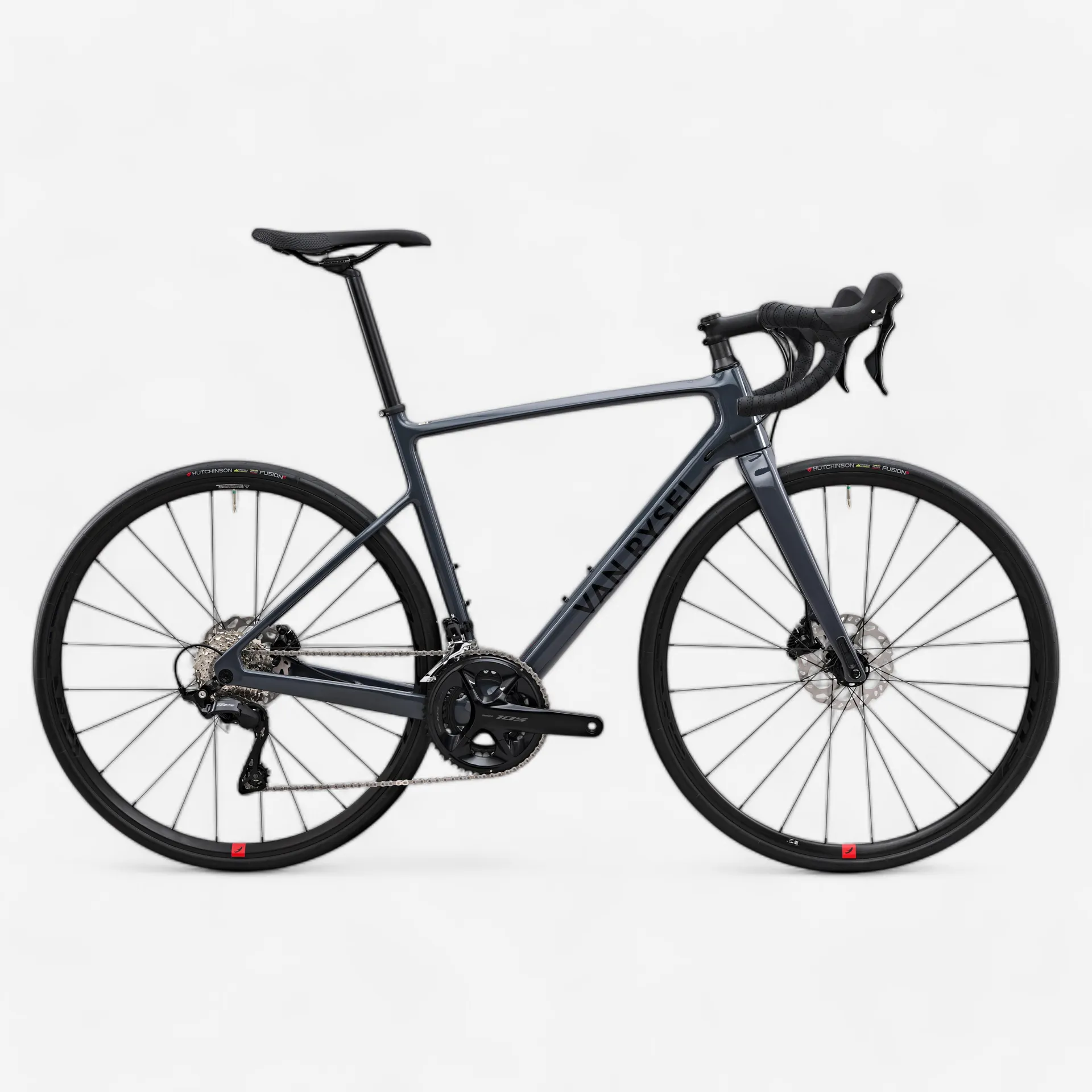 Cestný bicykel - Cestný bicykel NCR CF 105 12 rýchlostí sivý Cestný bicykel - Cestný bicykel NCR CF 105 12 rýchlostí sivý