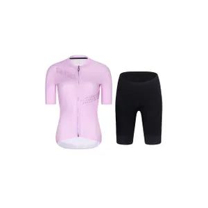 RIVANELLE Cyklistický krátky dres a krátke nohavice - CRYSTELLE - čierna/ružová RIVANELLE Cyklistický krátky dres a krátke nohavice - CRYSTELLE - čierna/ružová