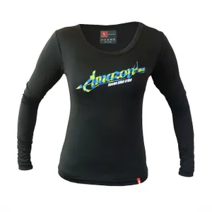 HAVEN Cyklistický dres s dlhým rukávom letný - AMAZON LADY LONG MTB - čierna/zelená HAVEN Cyklistický dres s dlhým rukávom letný - AMAZON LADY LONG MTB - čierna/zelená