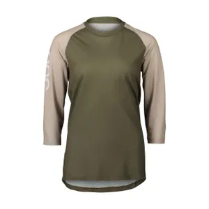 POC Cyklistický dres s krátkym rukávom - MTB PURE 3/4 LADY - béžová/zelená POC Cyklistický dres s krátkym rukávom - MTB PURE 3/4 LADY - béžová/zelená