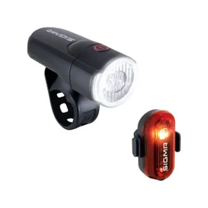 SIGMA SPORT set svetiel - AURA 30 - červená/čierna SIGMA SPORT set svetiel - AURA 30 - červená/čierna