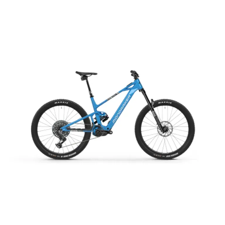 Horský elektrobicykel MONDRAKER Sly R, marlin blue racing silver obsidian grey Horský elektrobicykel MONDRAKER Sly R, marlin blue racing silver obsidian grey