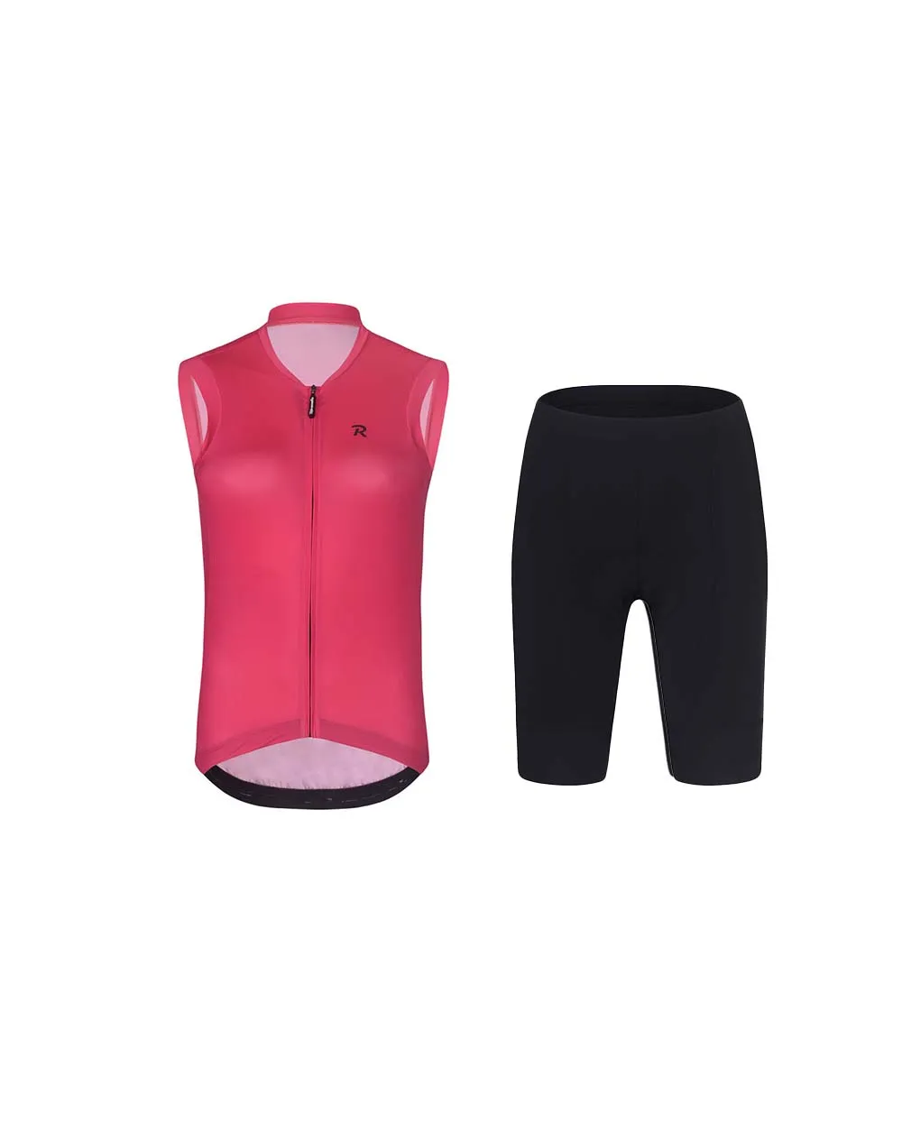 RIVANELLE Cyklistický krátky dres a krátke nohavice - PURE - ružová/čierna RIVANELLE Cyklistický krátky dres a krátke nohavice - PURE - ružová/čierna