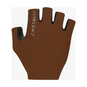 CASTELLI Cyklistické rukavice krátkoprsté - ESPRESSO - hnedá CASTELLI Cyklistické rukavice krátkoprsté - ESPRESSO - hnedá