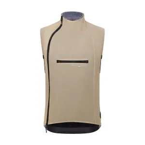 SANTINI Cyklistická vesta - ALPHA INSULATED - hnedá SANTINI Cyklistická vesta - ALPHA INSULATED - hnedá