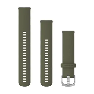 GARMIN remienok - QUICK RELEASE 20 MM - zelená/strieborná GARMIN remienok - QUICK RELEASE 20 MM - zelená/strieborná