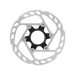 SHIMANO brzdový kotúč - DEORE RT64 140mm - strieborná/čierna SHIMANO brzdový kotúč - DEORE RT64 140mm - strieborná/čierna