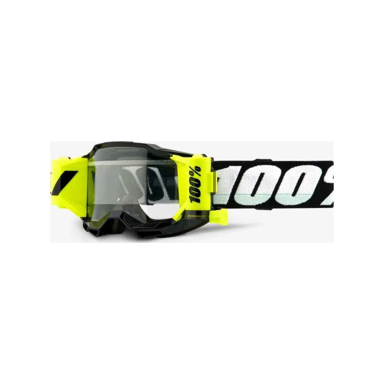 100% SPEEDLAB Cyklistické okuliare - ACCURI 2 JR FORECAST - čierna/biela/žltá 100% SPEEDLAB Cyklistické okuliare - ACCURI 2 JR FORECAST - čierna/biela/žltá