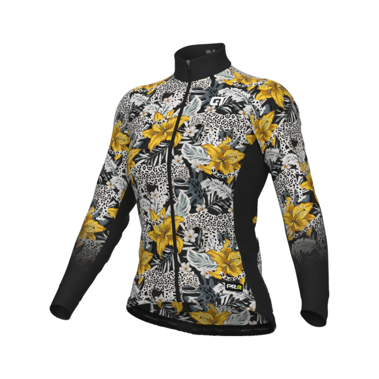 ALÉ Cyklistický dres s dlhým rukávom zimný - HIBISCUS PR-R - viacfarebná ALÉ Cyklistický dres s dlhým rukávom zimný - HIBISCUS PR-R - viacfarebná
