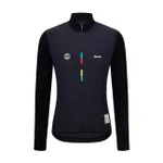 SANTINI Cyklistický dres s dlhým rukávom letný - UCI WORLD CHAMPION - čierna SANTINI Cyklistický dres s dlhým rukávom letný - UCI WORLD CHAMPION - čierna