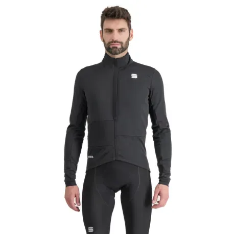 Pánska cyklistická bunda SPORTFUL Super jacket, black Pánska cyklistická bunda SPORTFUL Super jacket, black