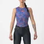 CASTELLI Cyklistické tričko bez rukávov - PRO MESH 4 W LADY - modrá CASTELLI Cyklistické tričko bez rukávov - PRO MESH 4 W LADY - modrá