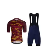 HOLOKOLO Cyklistický krátky dres a krátke nohavice - CAMOTRAIL - modrá/čierna/bordová HOLOKOLO Cyklistický krátky dres a krátke nohavice - CAMOTRAIL - modrá/čierna/bordová