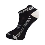 HAVEN Cyklistické ponožky členkové - SNAKE SILVER NEO 2PAK - čierna/biela HAVEN Cyklistické ponožky členkové - SNAKE SILVER NEO 2PAK - čierna/biela