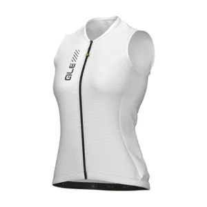 ALÉ Cyklistický dres bez rukávov - PRAGMA COLOR BLOCK - biela ALÉ Cyklistický dres bez rukávov - PRAGMA COLOR BLOCK - biela