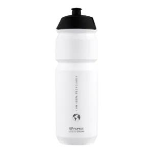 Fľaša na bicykel FORCE BIO EARTH 0,75 l, white-gray Fľaša na bicykel FORCE BIO EARTH 0,75 l, white-gray