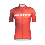 SCOTT Cyklistický dres s krátkym rukávom - RC PRO 2021 - červená/biela SCOTT Cyklistický dres s krátkym rukávom - RC PRO 2021 - červená/biela