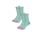 RIVANELLE Cyklistické ponožky klasické - VELON 2PAK - ružová/svetlo modrá RIVANELLE Cyklistické ponožky klasické - VELON 2PAK - ružová/svetlo modrá