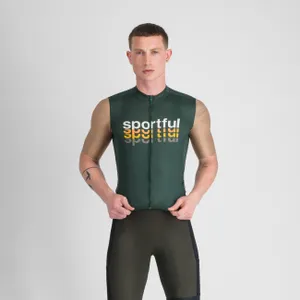 SPORTFUL Cyklistický dres s krátkym rukávom - SUPERGIARA 2 - zelená/zlatá SPORTFUL Cyklistický dres s krátkym rukávom - SUPERGIARA 2 - zelená/zlatá
