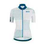 SANTINI Cyklistický dres s krátkym rukávom - TONO SFERA LADY - biela/modrá SANTINI Cyklistický dres s krátkym rukávom - TONO SFERA LADY - biela/modrá