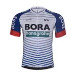 BONAVELO Cyklistický dres s krátkym rukávom - BORA 2026 - biela/viacfarebná BONAVELO Cyklistický dres s krátkym rukávom - BORA 2026 - biela/viacfarebná