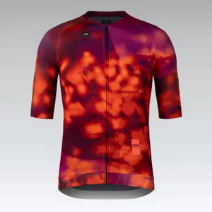 GOBIK Cyklistický dres s krátkym rukávom - CX SOLID - červená/bordová/ružová GOBIK Cyklistický dres s krátkym rukávom - CX SOLID - červená/bordová/ružová