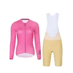 RIVANELLE Cyklistický krátky dres a krátke nohavice - VICTORIOUS ELITE - béžová/ružová RIVANELLE Cyklistický krátky dres a krátke nohavice - VICTORIOUS ELITE - béžová/ružová
