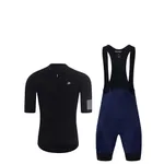 HOLOKOLO Cyklistický krátky dres a krátke nohavice - VICTORIOUS ELITE - modrá/čierna HOLOKOLO Cyklistický krátky dres a krátke nohavice - VICTORIOUS ELITE - modrá/čierna