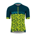KARPOS Cyklistický dres s krátkym rukávom - JUMP - žltá/modrá KARPOS Cyklistický dres s krátkym rukávom - JUMP - žltá/modrá