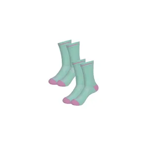 RIVANELLE Cyklistické ponožky klasické - VELON 2PAK - ružová/svetlo modrá RIVANELLE Cyklistické ponožky klasické - VELON 2PAK - ružová/svetlo modrá