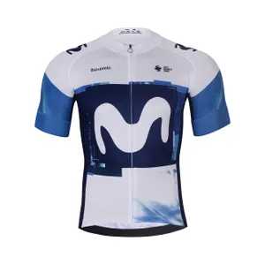 BONAVELO Cyklistický dres s krátkym rukávom - MOVISTAR 2025 - biela/modrá BONAVELO Cyklistický dres s krátkym rukávom - MOVISTAR 2025 - biela/modrá