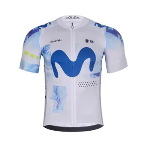 BONAVELO Cyklistický dres s krátkym rukávom - MOVISTAR 2026 - biela/modrá BONAVELO Cyklistický dres s krátkym rukávom - MOVISTAR 2026 - biela/modrá