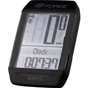Šport a outdoor | Cyklistika | Cyklocomputery a navigácie | Cyklocomputery - Force Rapid bezdrôtový, čierny Šport a outdoor | Cyklistika | Cyklocomputery a navigácie | Cyklocomputery - Force Rapid bezdrôtový, čierny